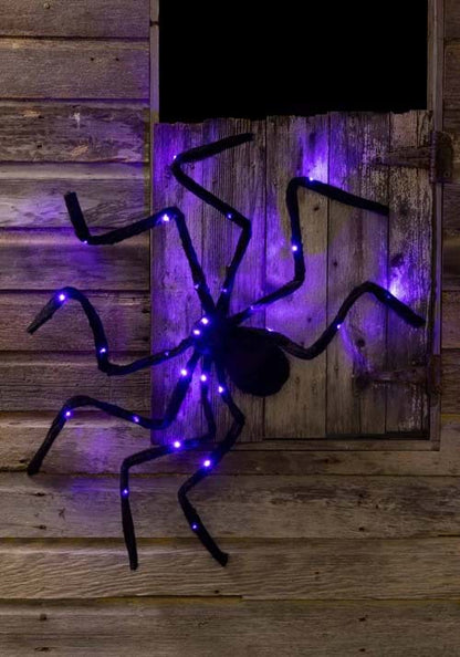 45-Inch Purple Light Up Spider Decoration - US 4616