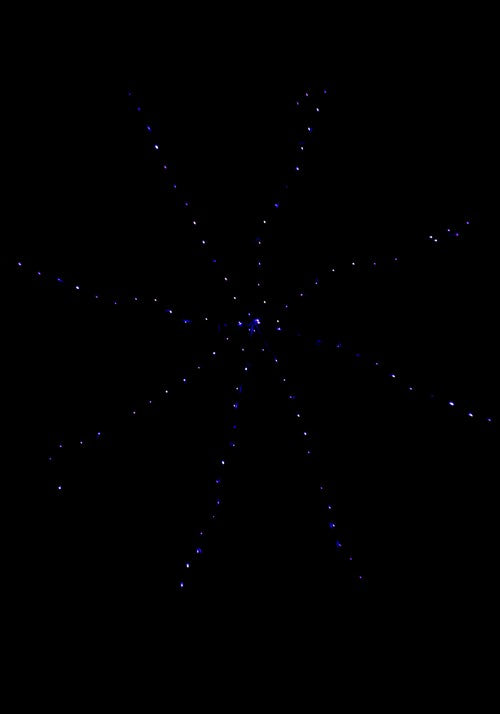 Purple Light-Up Spider Web Prop Decoration - US 9689