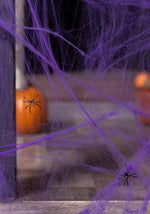 200 Square FT Purple Spider Web Halloween Decoration - US 7171