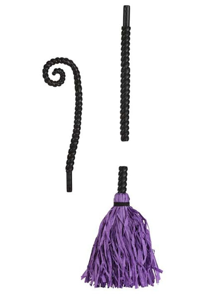 Costume Purple Swirl Witch Broom - US 8682