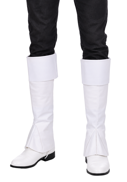 18-Inch PVC White Boot Tops Accessory - US 8149