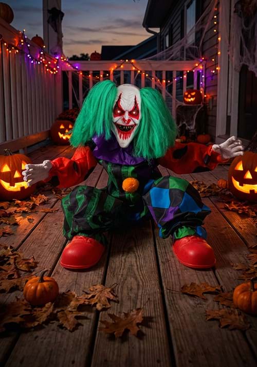 1.5FT Quaking Creed the Animatronic Clown Decoration - US 1328
