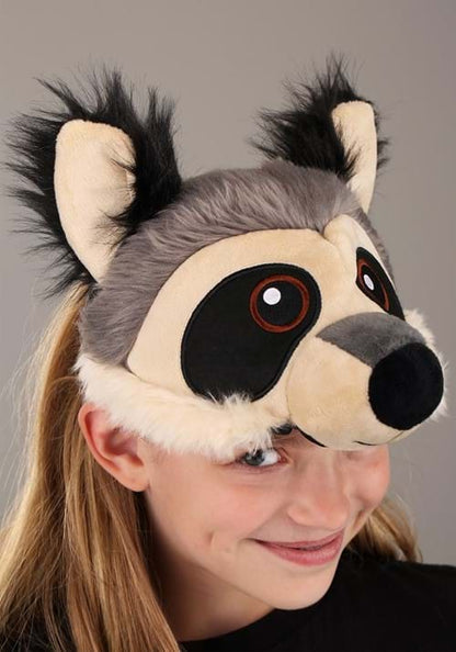 Raccoon Plush Headband & Tail Costume Accessory Kit - US 6982