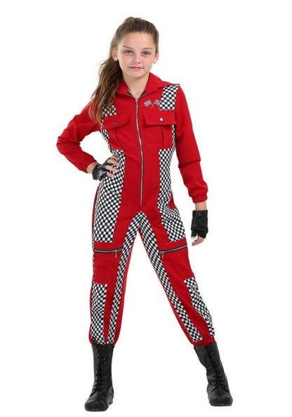 Racer Jumpsuit Costume for Girls - US 7697