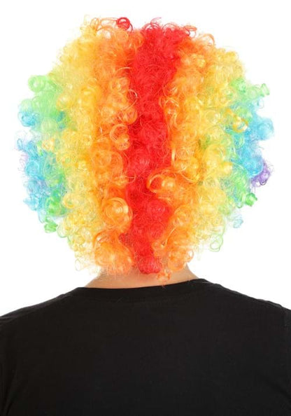 Rainbow Afro Clown Adult Costume Wig - US 4482