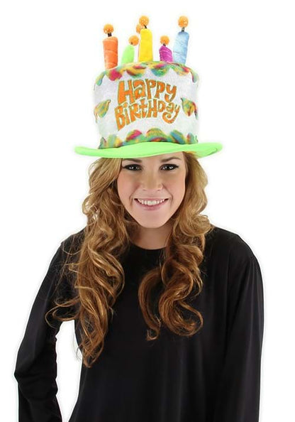 Adult Rainbow Birthday Cake Plush Hat - US 1148