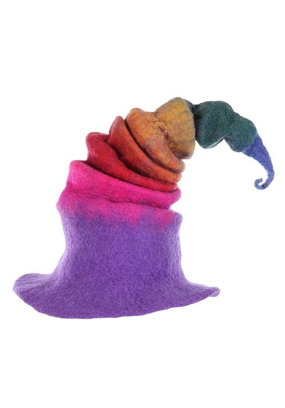 Adult Rainbow Borealis Heartfelted Witch Costume Hat - US 3820