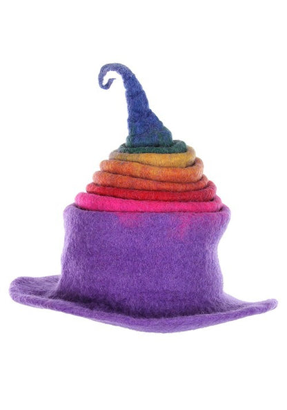 Adult Rainbow Borealis Heartfelted Witch Costume Hat - US 3820