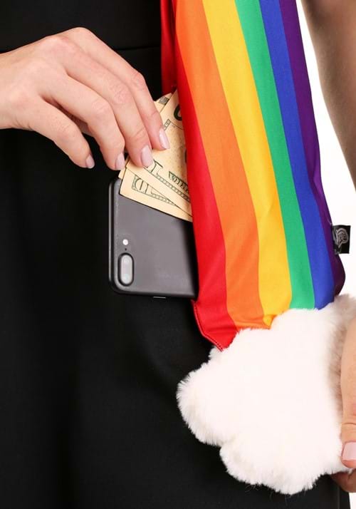Rainbow Scarf with a Hidden Pocket - US 1962