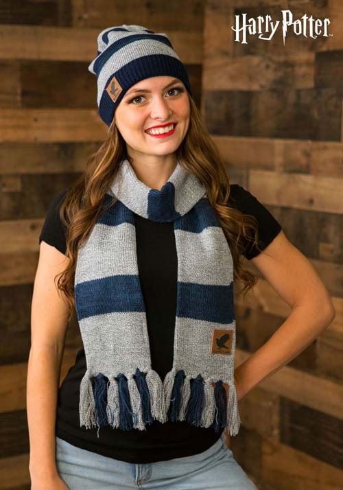 Ravenclaw Heathered Stripped Knit Beanie - US 9607
