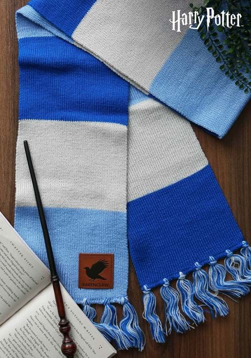 Harry Potter Ravenclaw Patch Striped Scarf - US 9554