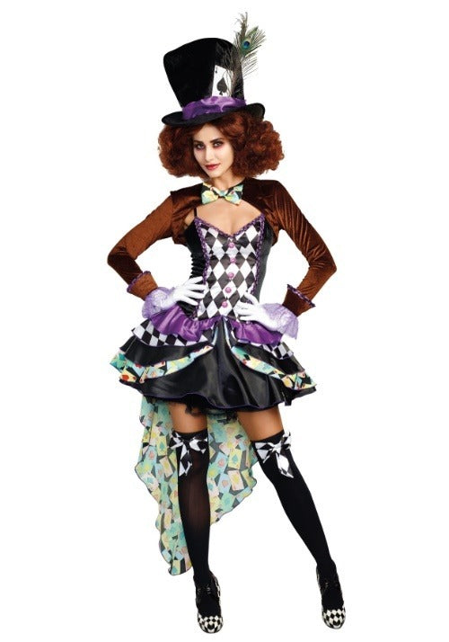 Raving Mad Hatter Costume for Women - US 0691