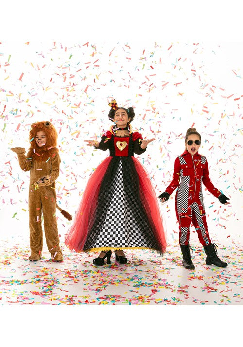 Ravishing Queen of Hearts Costume for Girls - US 3815