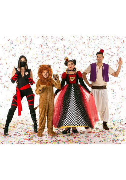Ravishing Queen of Hearts Costume for Girls - US 3815