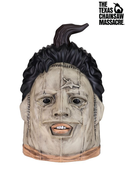 10-Inch Realistic Leatherface Pumpkin Decoration - US 6438