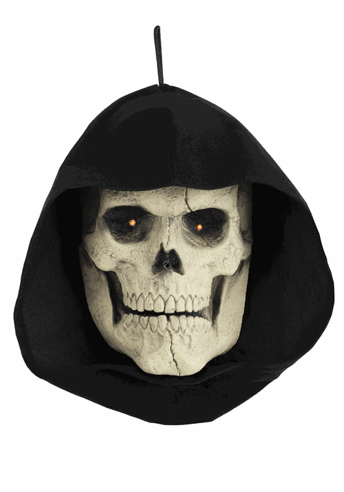Haunting Reaper Skull Seasonal Visions International Door Decoration - US 3723