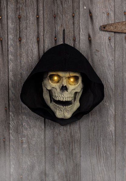 Haunting Reaper Skull Seasonal Visions International Door Decoration - US 3723