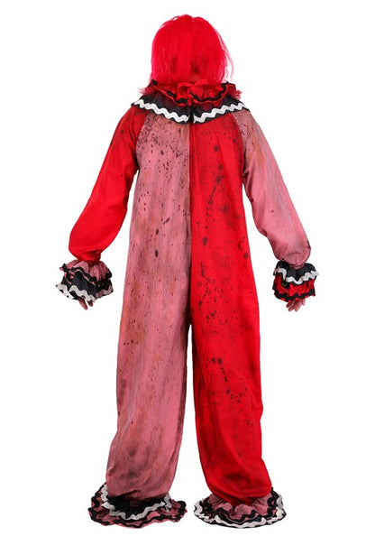 Adult Red Carousel Clown Costume with Mask - US 8734