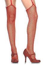 Red Fishnet Stockings - US 2961