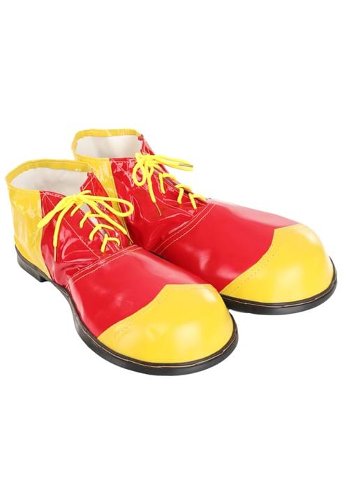 Red and Yellow Jumbo Clown Shoes - US 9910
