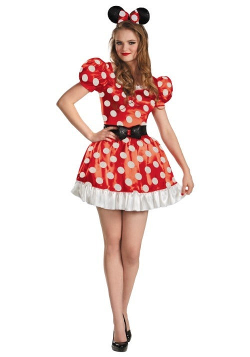 Disney Red Polka Dot Minnie Costume for Women - US 6450