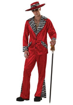 Red Pimp Costume for Men - US 9704