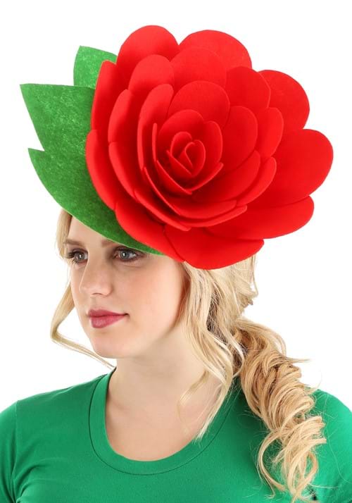 Red Rose Costume Headband Accessory - US 7080