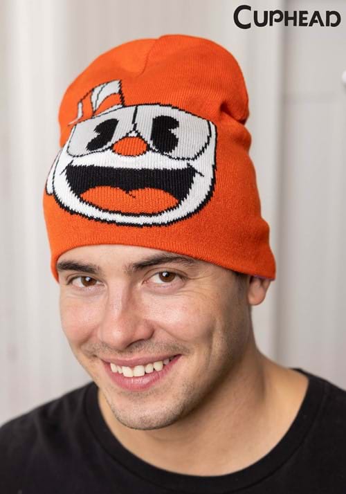 Reversible Knit Cuphead Hat - US 4287