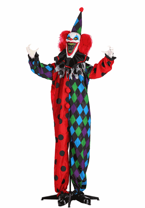 6FT Rictus the Evil Clown Animated Decoration - Scream Saver - US 5937