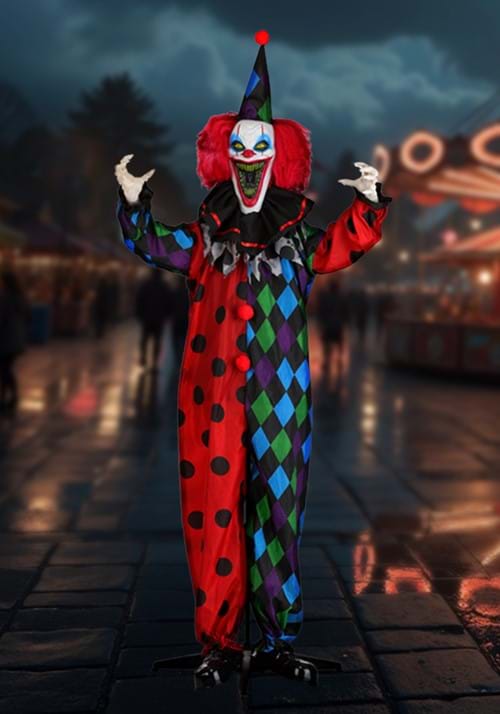 6FT Rictus the Evil Clown Animated Decoration - Scream Saver - US 5937