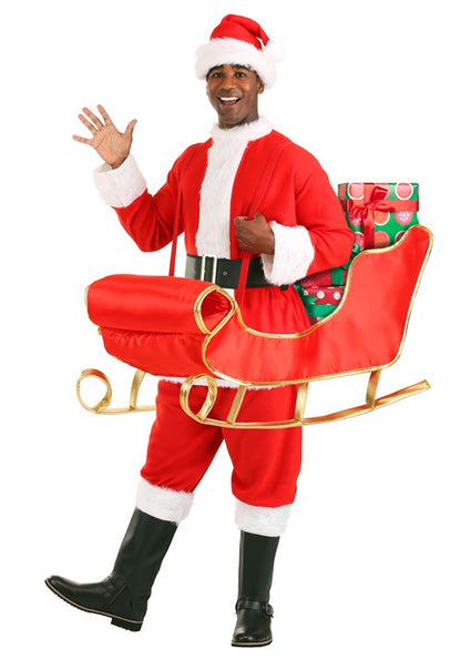 Ride in a Santa Sleigh Costume Accessory for Adults - US 1151