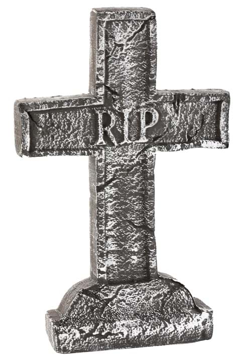 23-Inch RIP Cross Halloween Decoration - US 2206