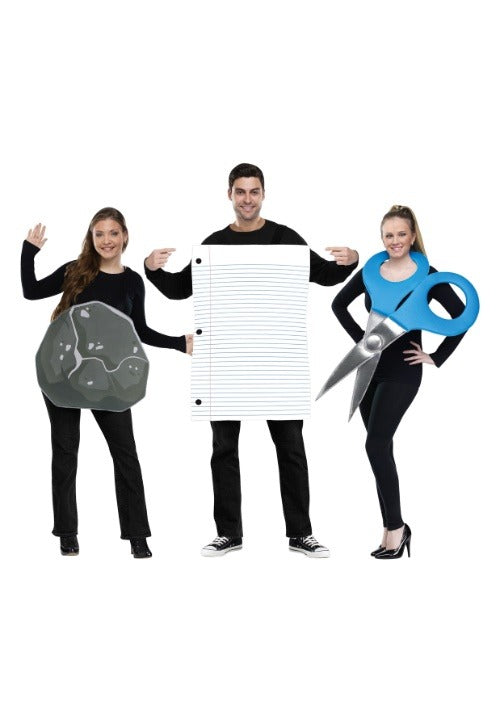 Rock, Paper, Scissors Costume for Adults - US 3069