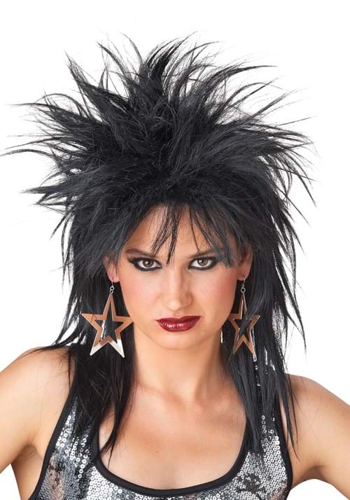Black Rocker Wig for Women - US 3912