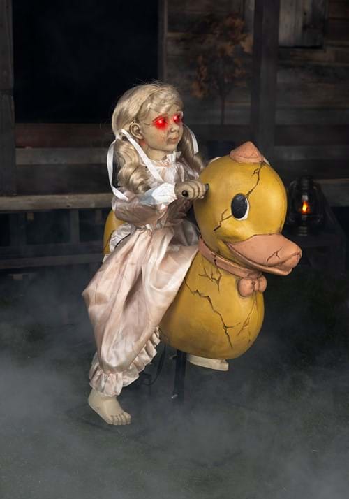 2.8FT Rocking Duck Doll Animatronic Decoration - US 5386