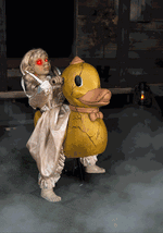 2.8FT Rocking Duck Doll Animatronic Decoration - US 5386