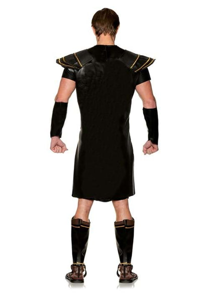 Plus Size Black Roman Warrior Costume for Men - US 7635