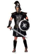 Men's Black Roman Warrior Costume - US 8118