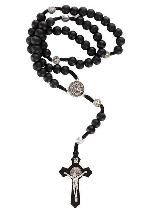 Religious Rosary Beads Costume Necklace - US 0030