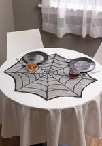 30-Inch Round Spider Web Table Cover Decoration - US 6143