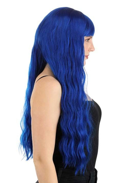 Royal Blue Full Wavy Wig for Women - US 4247