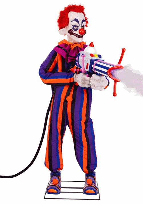 5.6FT Animated Rudy Killer Klowns from Outer Space Decoration - Tekky - US 7327