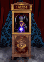 6.1FT Sabrina the Fortune Teller Animatronic Decoration - US 8896