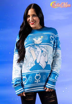 Sailor Moon Sailor Mercury Adult Ugly Sweater - US 5941