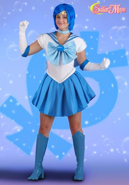 Women's Sailor Moon Sailor Mercury Costume - US 9589