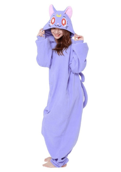 Sailor Moon Adult Luna Kigurumi Costume - US 3515