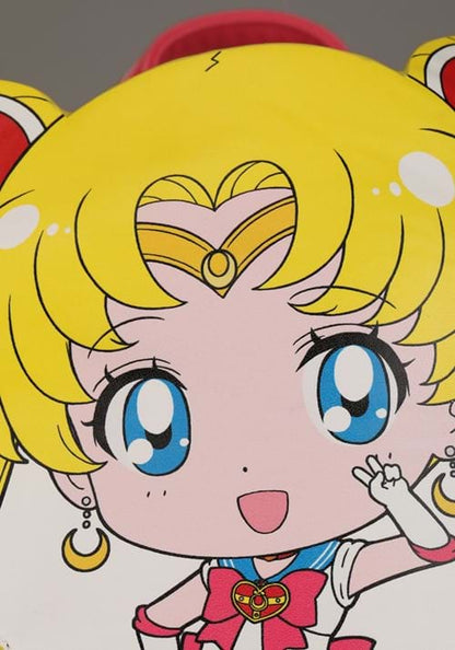Sailor Moon Chibi Face Pink & Blue Backpack - US 0782