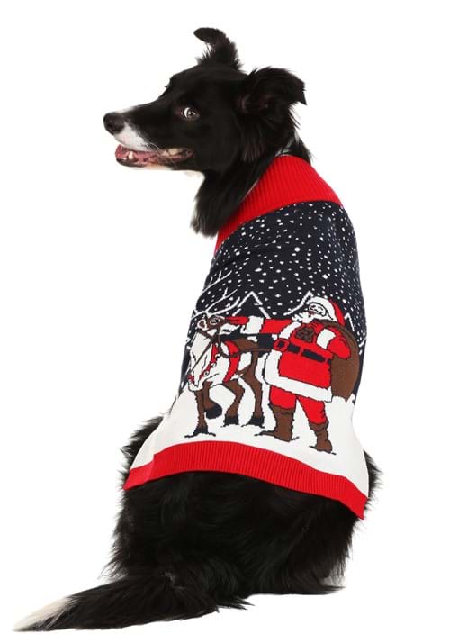 Santa and Reindeer Sweater for Pets - US 8181