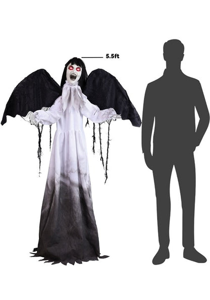 5.5FT Saravel the Shrieking Specter Animatronic Decoration - Scream Saver - US 7177