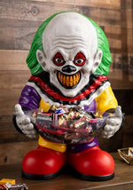 22-Inch Scary Clown Candy Bowl Holder Decoration - US 5373